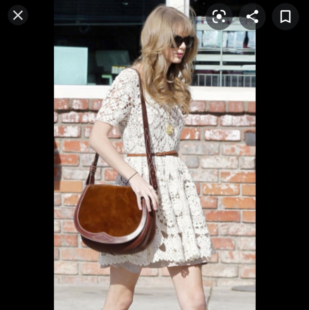 RARE Anthro Hand-Crochet Mini Dress